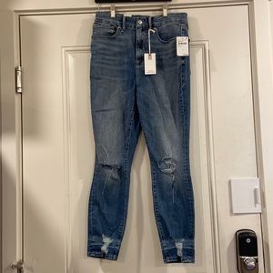 Good American Jeans Good Waist Crop 10